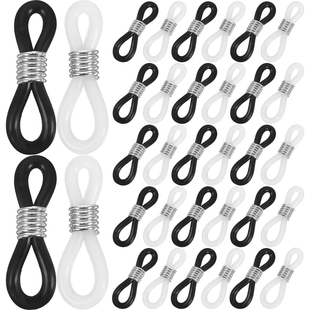Ohphcall 100Pcs Silicone Eyeglass Chain Ends Grips For Eyewear