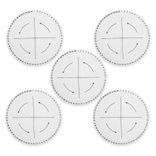 5pcs Slot Braiding Disk Thickened Kumihimo Plate Portable String Board