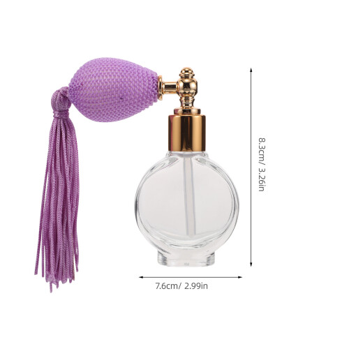 Parfümflasche Aus Mit Quaste, Violett, Tragbar 1
