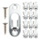 1 Set Heavy Duty Picture Frame Hangers Hardware 11