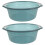 2pcs Plastic Wash Basin with Handle for Bathroom Laundry Feet 11