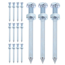 15pcs Lawn Aerator Spikes Heavy Duty Metal Tool for Yard Garden
