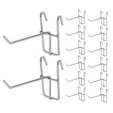 25pcs Grid Wall Hooks for Supermarket Retail Display