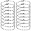 100pcs Ball Chain Necklace Silver Plated Bead Dog Tag Chains 9