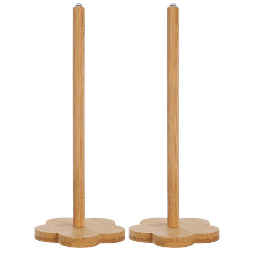 2pcs Wooden Whorl Drop Spindle for Hand Spinning Yarn