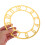 2pcs Acrylic Wall Clock Face 7.86" Arabic Numeral Round Decor 4