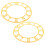 2pcs Acrylic Wall Clock Face 7.86" Arabic Numeral Round Decor 11