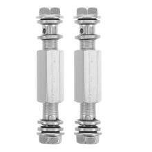 2pcs Motorcycle Brake Line Extension Kit Metal Hose Extender