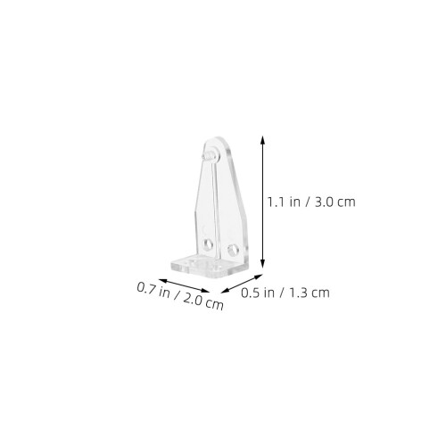 8 clear hold down brackets for horizontal blinds and shades 2