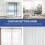 8 clear hold down brackets for horizontal blinds and shades 8