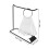 1 Set Nail Art Display Board with Iron Holder and Ring Acrylic Sticks 2