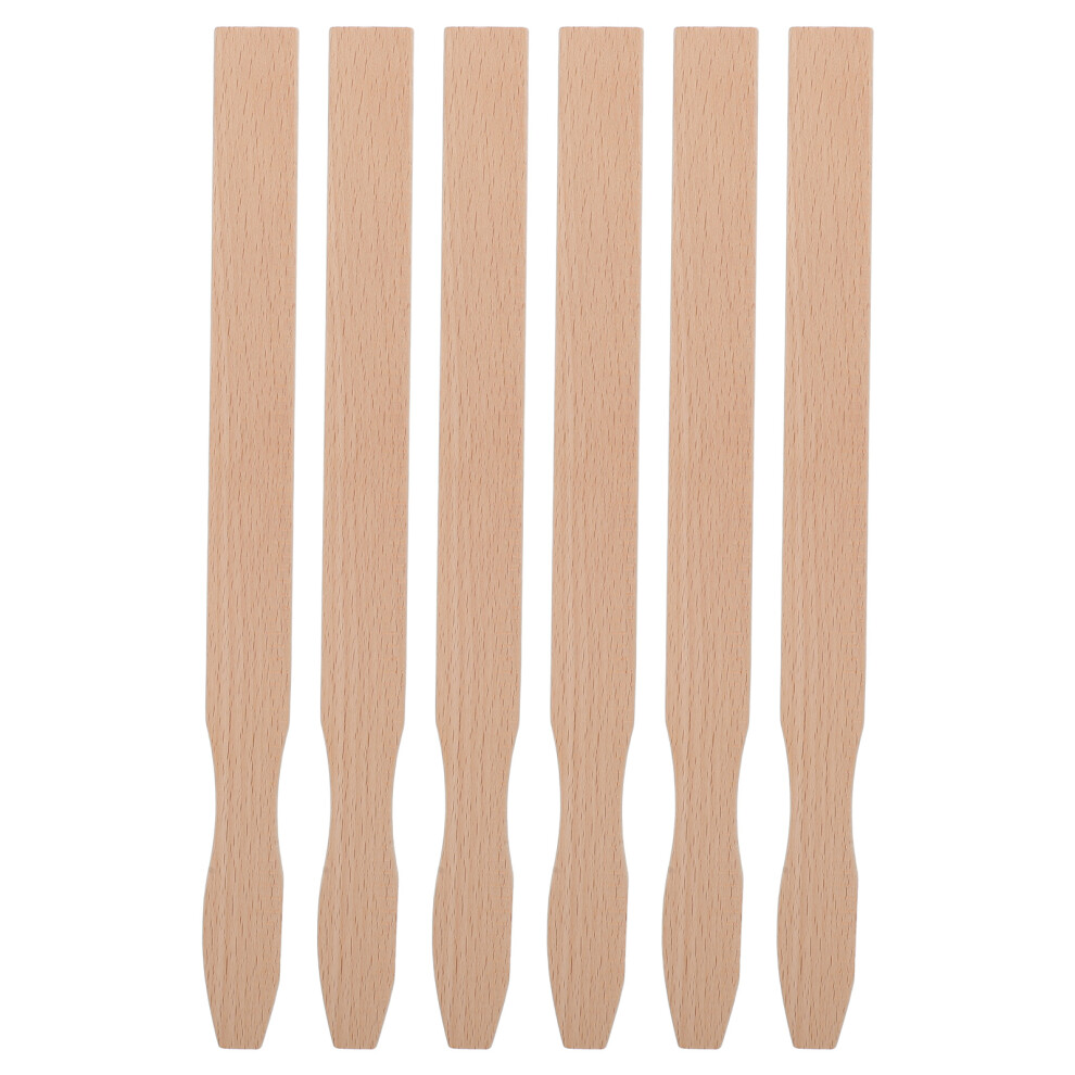 6Pcs Wood Paint Stir Sticks For Epoxy Resin Diy Crafts 3191150098454