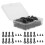 160pcs Picture Frame Button Fasteners with Screws Black 1