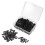 160pcs Picture Frame Button Fasteners with Screws Black 11