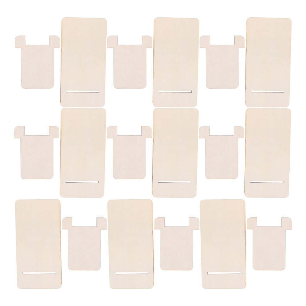 10Pcs Wooden Phone Stand Holder For Desk Tablet Portable 3191123588005