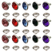 100pcs Rivets Studs Rhinestones for Bags Shoes DIY Leathercraft