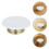 8pcs Fire Sprinkler Cover Plate White Concealed Flat Escutcheon 10