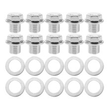 1 Set Oil Drain Plug Pan Bolt Leak-Proof for Engine Maintenance