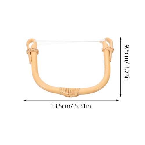 3pcs Rattan Teapot Handle U-Shape Replacement for 11cm-13cm Pots 1