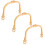 3pcs Rattan Teapot Handle U-Shape Replacement for 11cm-13cm Pots 1