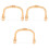 3pcs Rattan Teapot Handle U-Shape Replacement for 11cm-13cm Pots 9
