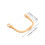 3pcs Rattan Teapot Handle U-Shape Replacement for 11cm-13cm Pots 3