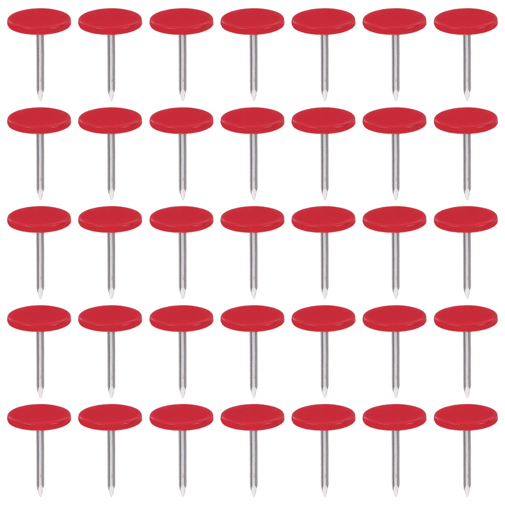 200Pcs Red Flat Head Thumbtacks 17X11mm For Cork Board Posters 3191123571236
