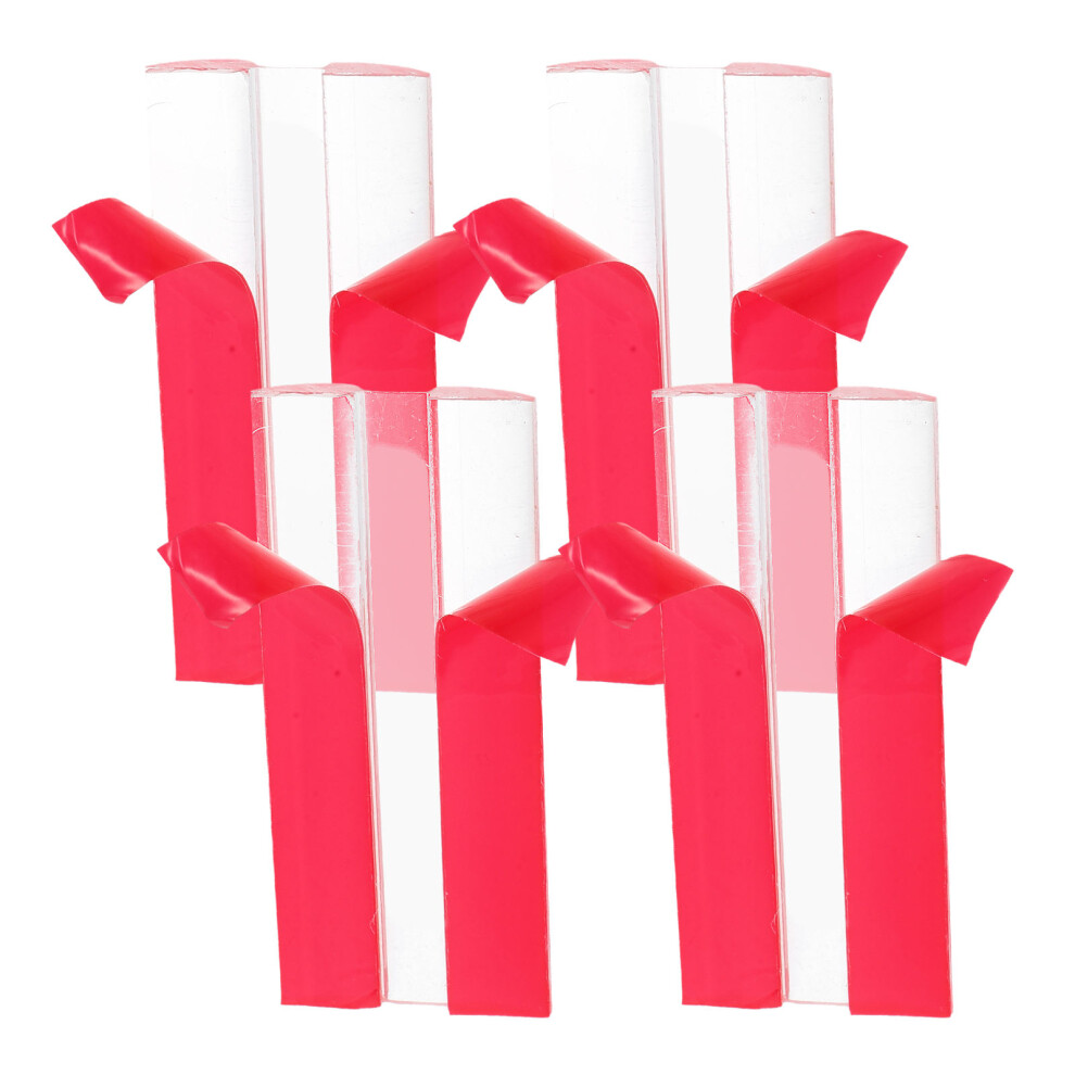 4Pcs Clear Acrylic Hinges 75X35mm For Doors, Cabinets 3191224704281