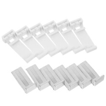 6Pcs Transparent Plastic Roller Shade Brackets for Home Window Shades