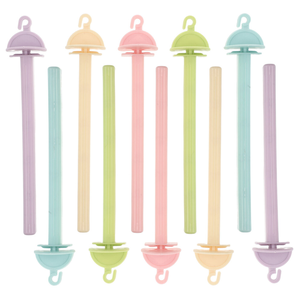 20pcs Plastic Bird Perch for Parakeet Cockatiel Parrot with Hook