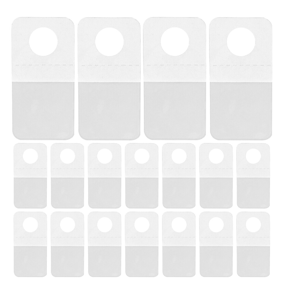 250 Clear Self-Adhesive Pvc Hanging Tabs 3191123595447