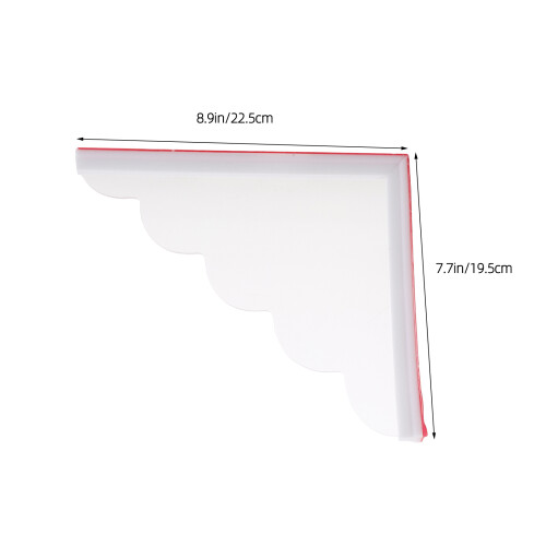 2Stk Eckspritzschutz Aus - Transparenter Wasserschutz 2