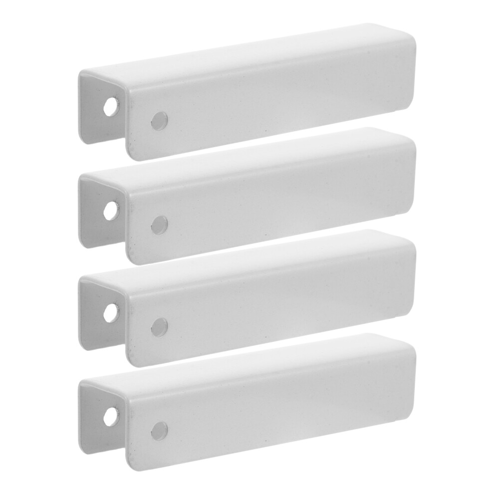 Aboofan 4 Pcs Baby Gate U-Shaped Reinforcement Groove Stair Door Fittings