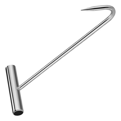 T-Shaped Metal Manhole Cover Hook with Ergonomic Handle