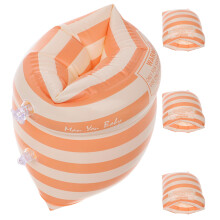 2 Pairs PVC Inflatable Armbands for Adults Swimming Beach Pool