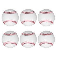 6pcs Practice Baseballs for Indoor Outdoor Training