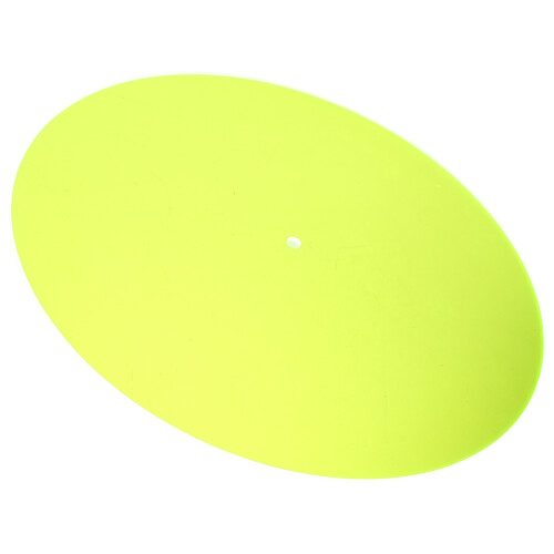 Acrylic Turntable Mat Vinyl Record Player Pad Fluorescent Yellow