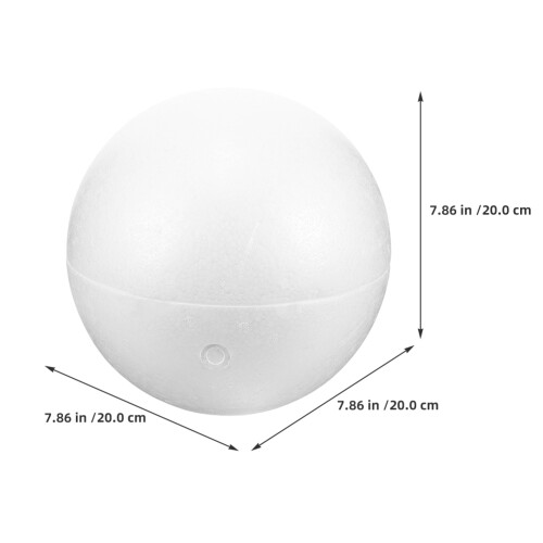 3 Pcs Hollow Foam Balls Polystyrene Craft Spheres Decor 2