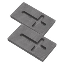 2pcs High Temperature Graphite Crucible Mold for Aluminum Casting