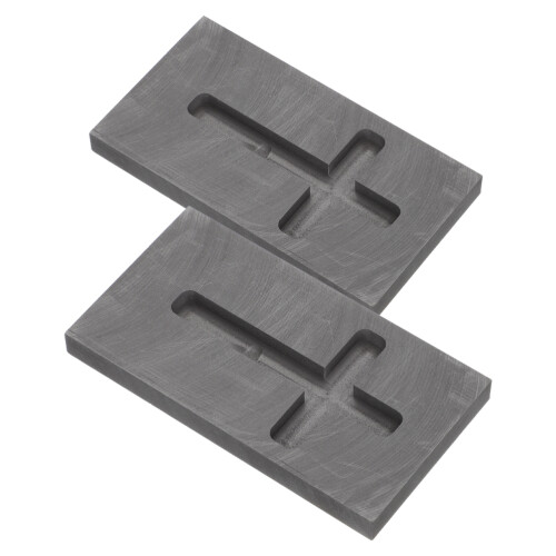 2pcs High Temperature Graphite Crucible Mold for Aluminum Casting