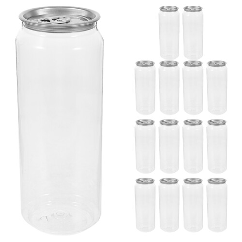 15pcs 500ml Reusable Soda Cans with Aluminum Caps