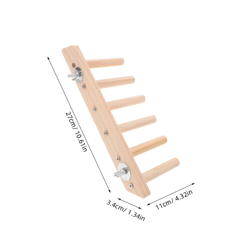6-Step Wooden Cat Wall Steps Climbing Frame 2