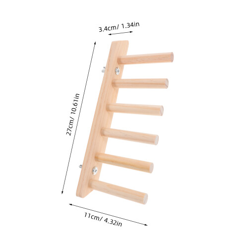 6-Step Wooden Cat Wall Steps Climbing Frame 1