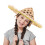 Handwoven Bamboo Dance Hat for Kids Conical Cap 6