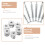 10 Sets 3-in-1 Cam Lock Fasteners with Dowel 8