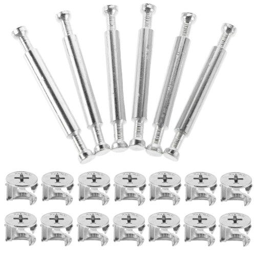 10 Sets 3-in-1 Cam Lock Fasteners with Dowel