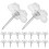 200pcs Clear Plastic Flower Pins for Cork Board 11