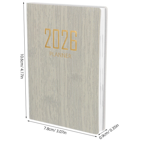 2026 Pocket Planner Notepad A7 for School Office Travel 2