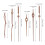 2 Sets DIY Wood Clock Hands Replacement for Accurate Timekeeping 2