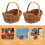 5pcs Wedding Party Storage Baskets With Handle Woven Present Basket 8